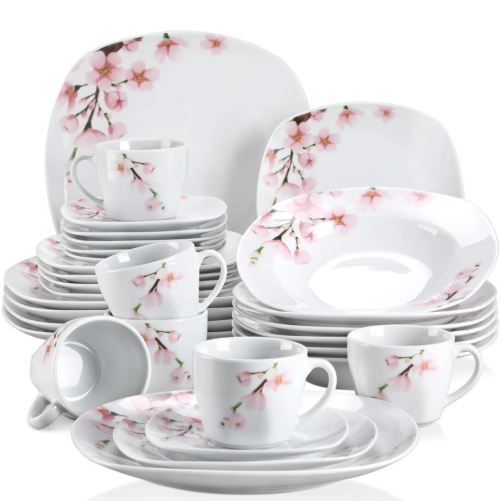 SWEET ANNIE, 30/24/20 Pcs Porcelain Dinnerware Set