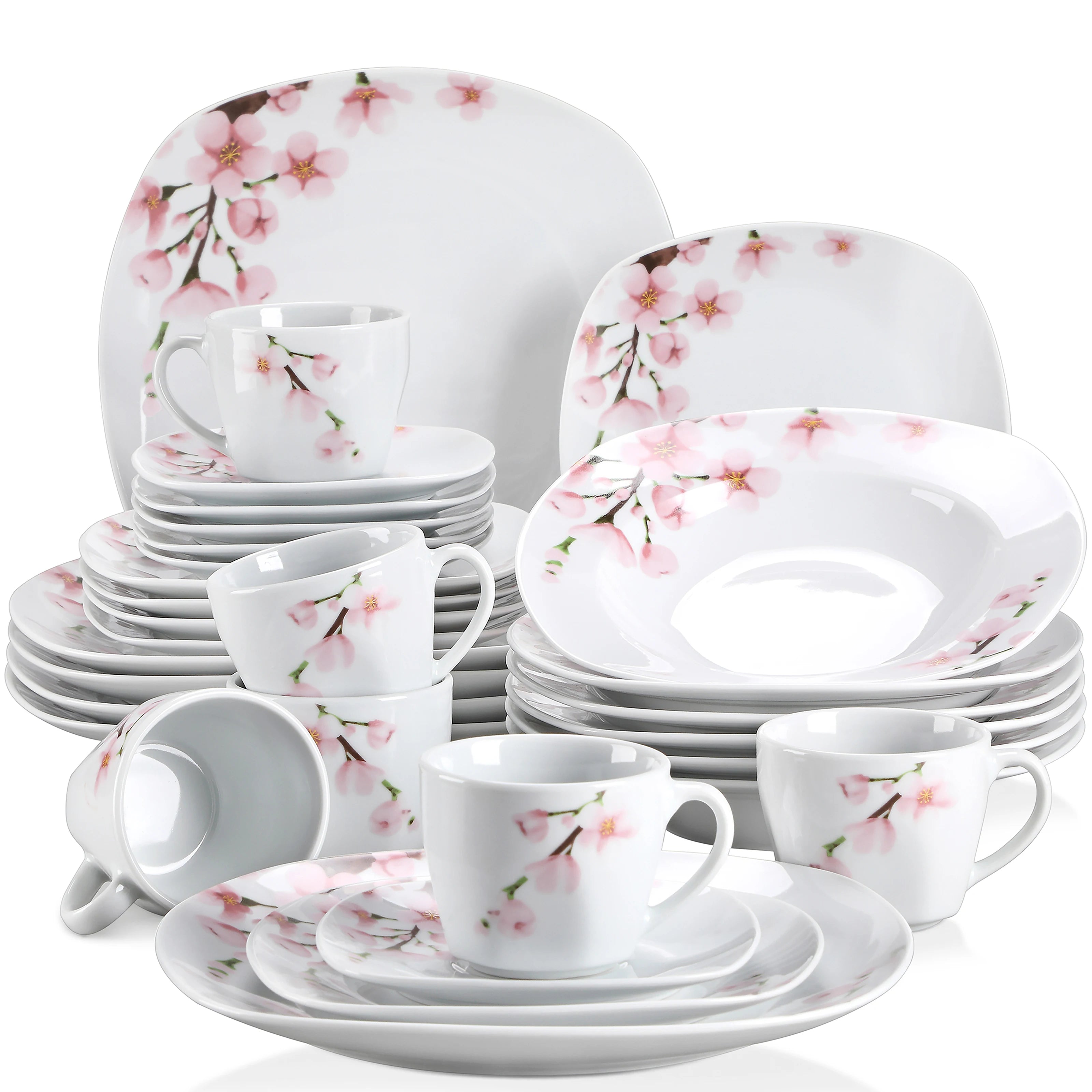SWEET ANNIE, 30/24/20 Pcs Porcelain Dinnerware Set