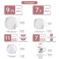 SWEET ANNIE, 30/24/20 Pcs Porcelain Dinnerware Set