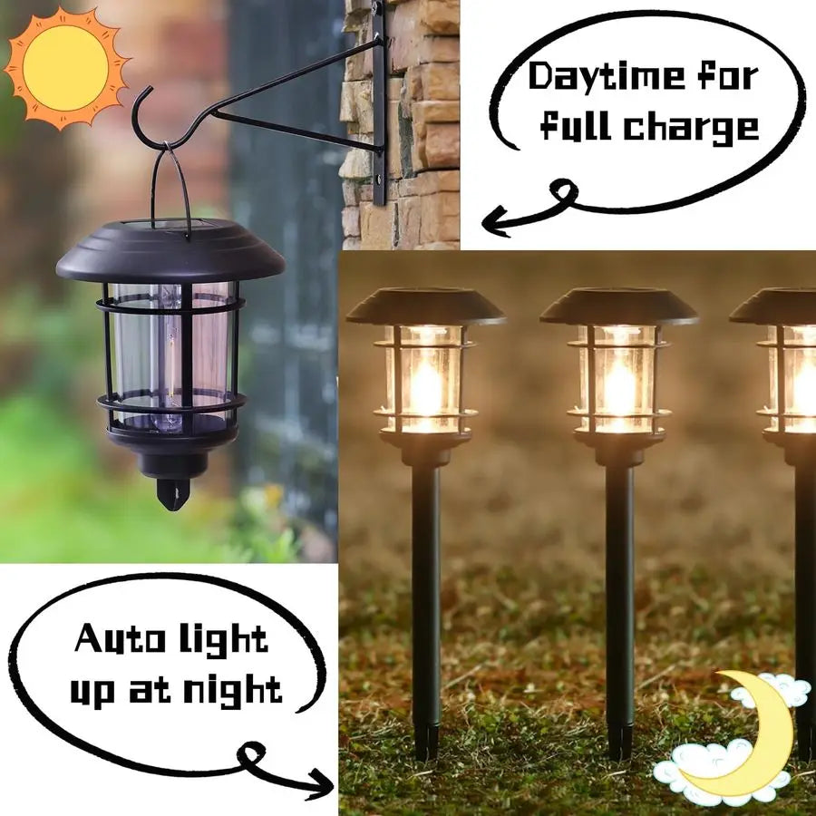 6 Pack Solar Dual Use Outdoor Path Lights