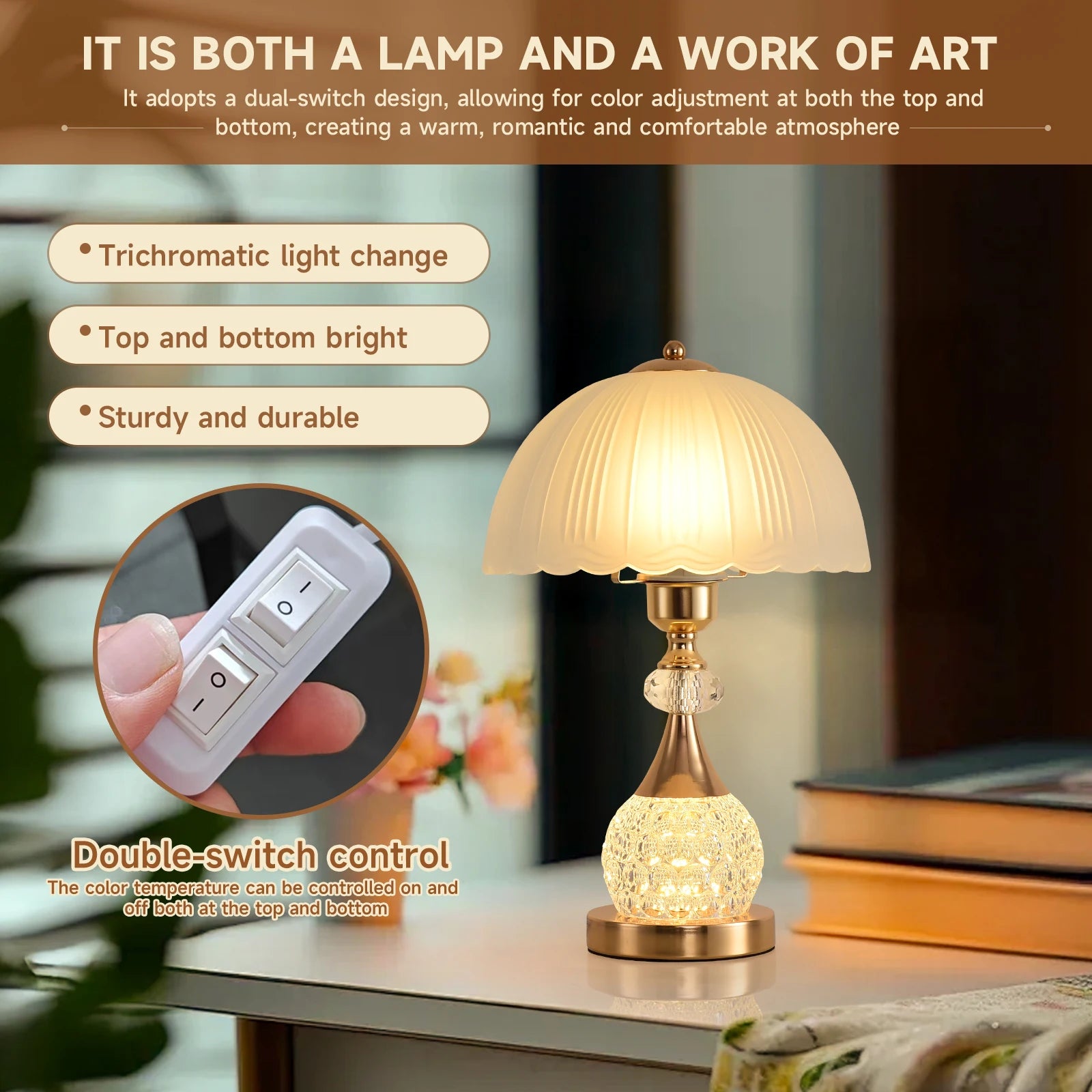 Crystal Table Lamp