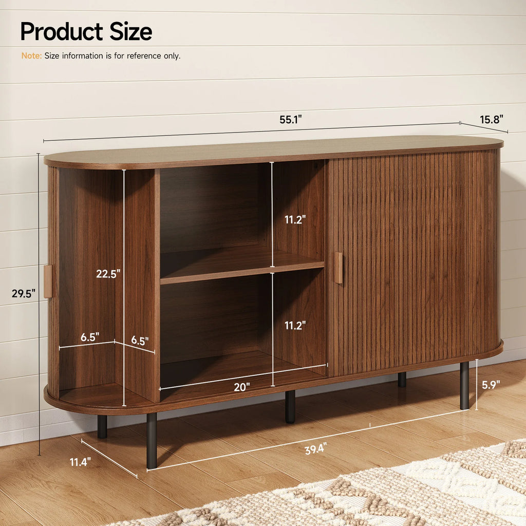 55" Sideboard Buffet Cabinet