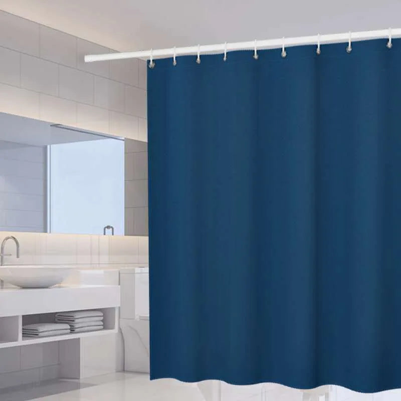 Waterproof Shower Curtain with 12 Hooks