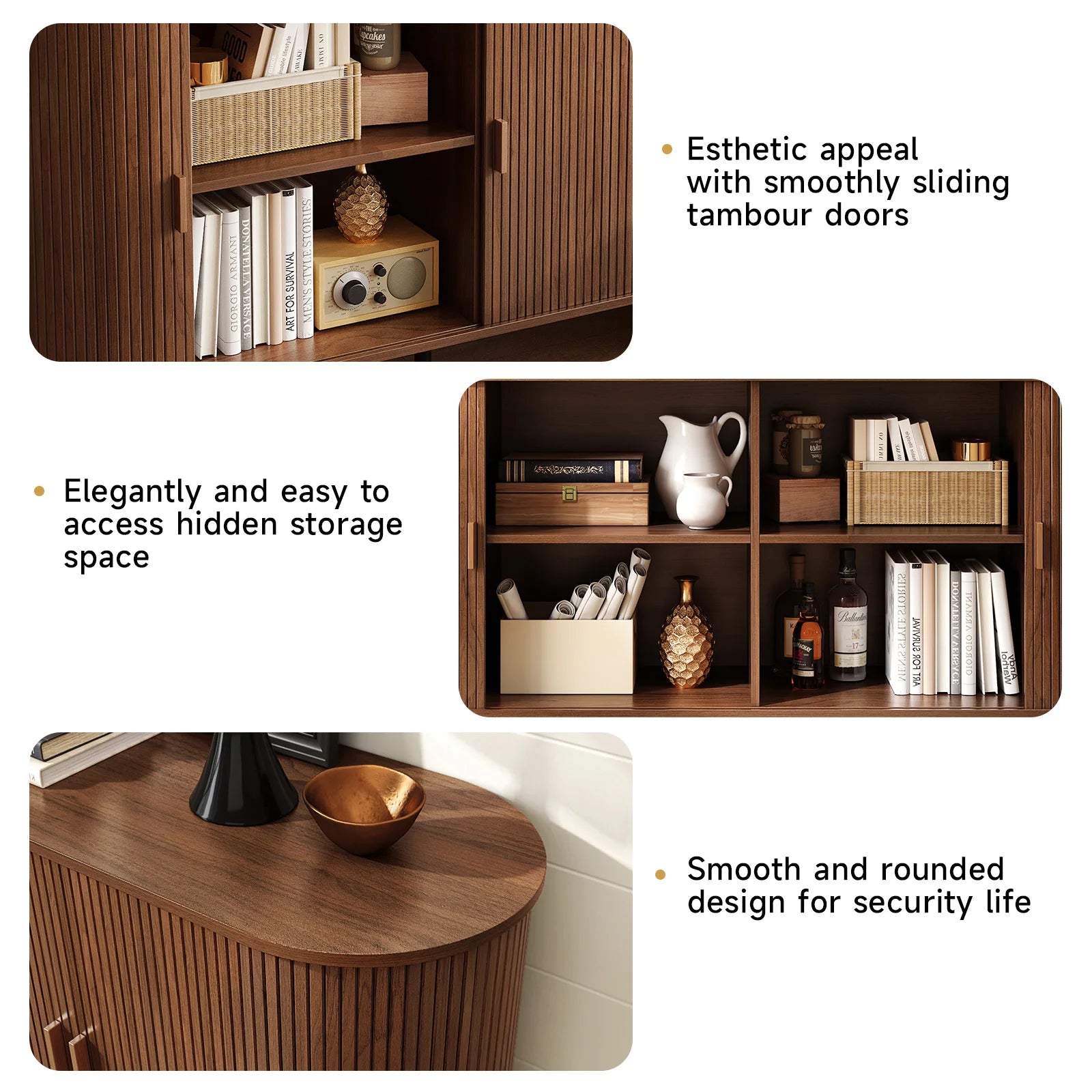 55" Sideboard Buffet Cabinet