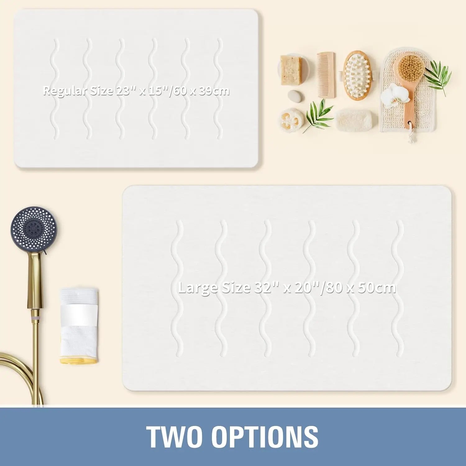 32x20 Diatomite Stone Bath Mat