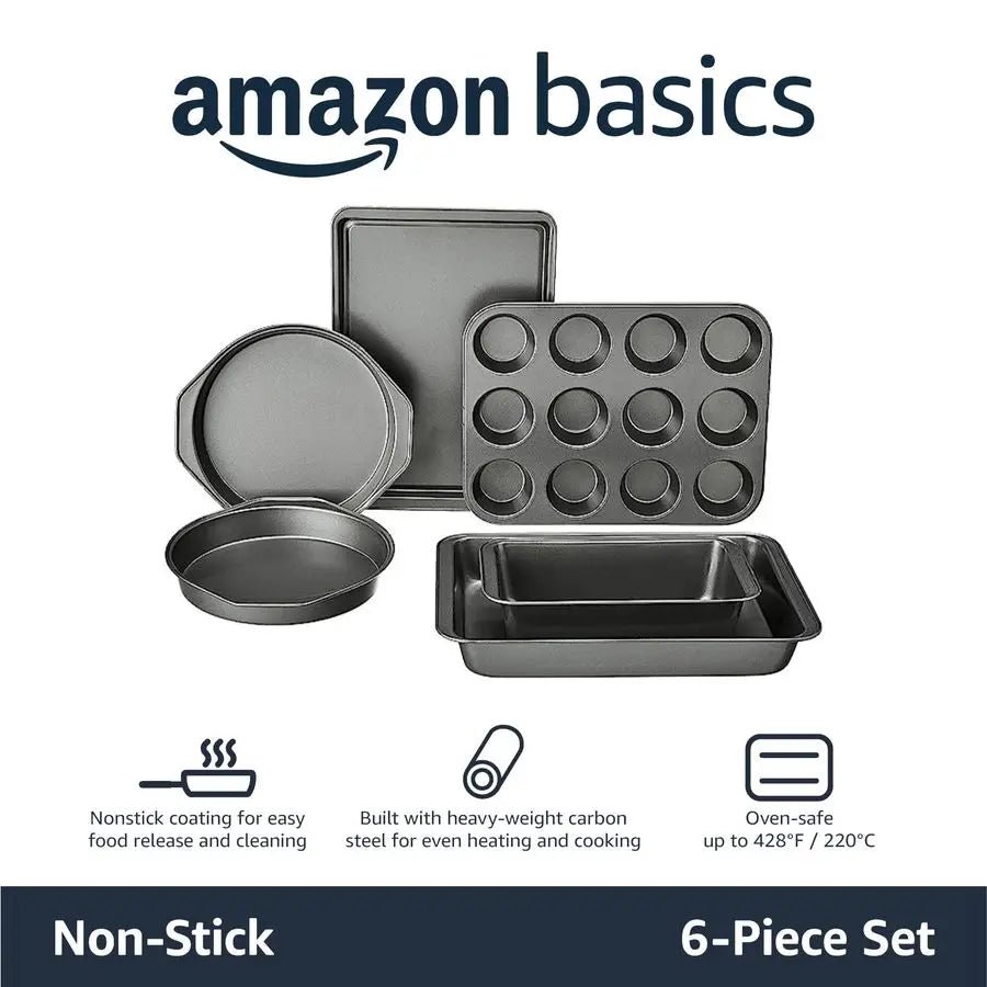 6 Piece Nonstick Carbon Steel Bakeware Set