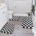 3 Piece Bathroom Rugs Set