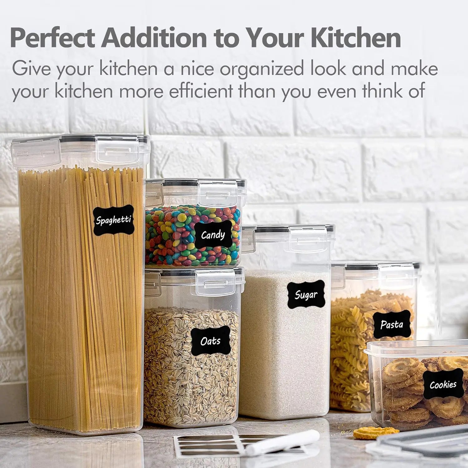 8-Piece Airtight Food Storage Containers Set with Lids