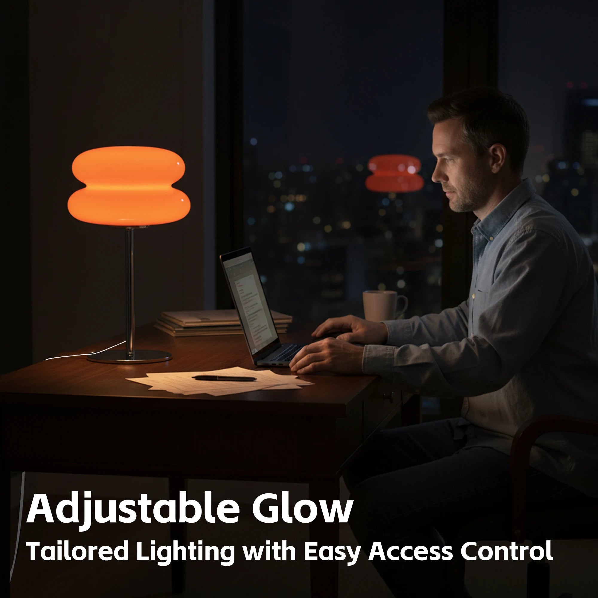 Glass Table Lamp