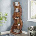 5-Tier Wall Corner Bookshelf