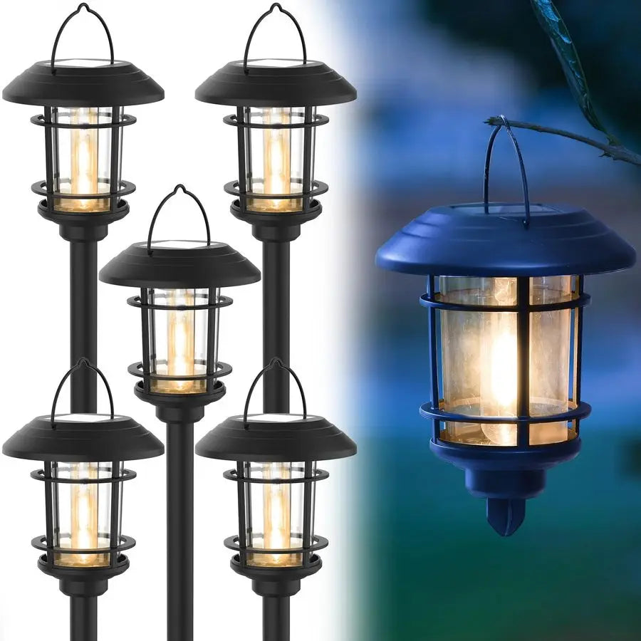 6 Pack Solar Dual Use Outdoor Path Lights
