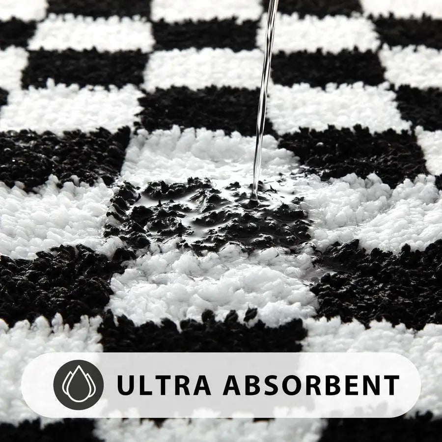 3 Piece Bathroom Rugs Set