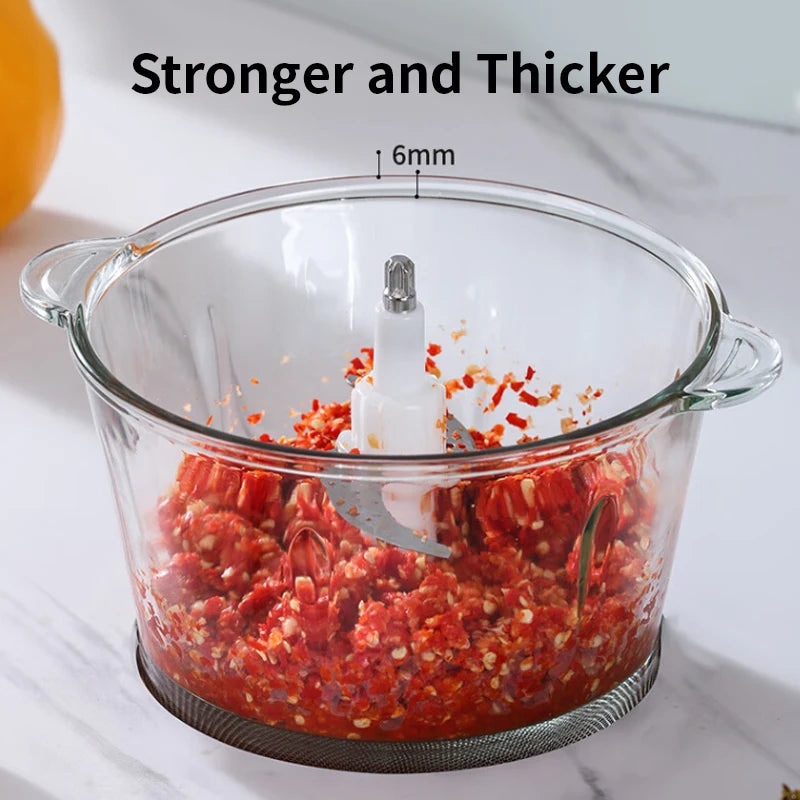 Food Processor, 350W Powerful Meat Grinder,