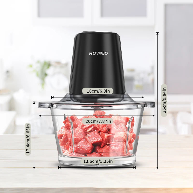 Food Processor, 350W Powerful Meat Grinder,