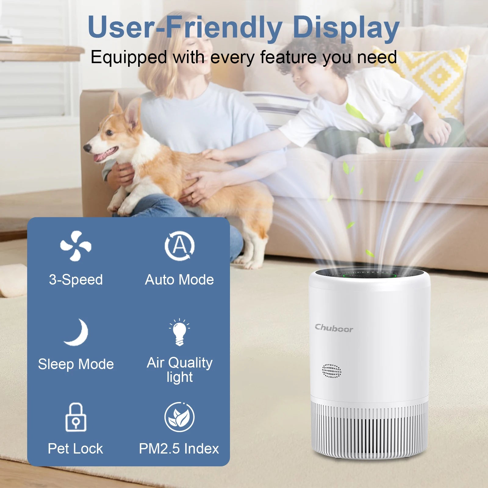 Smart Air Purifier for Home,