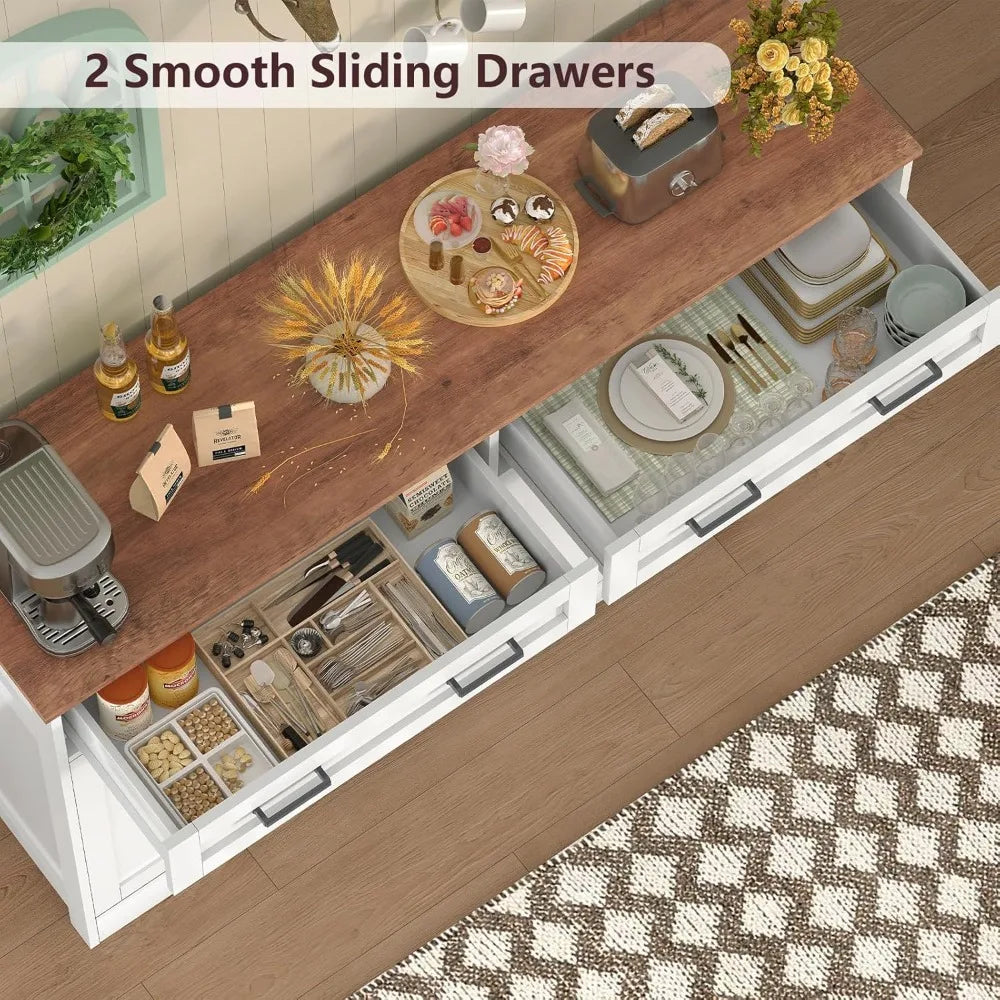 Buffet Cabinet with Storage and Drawers, Buffet Cabinet with