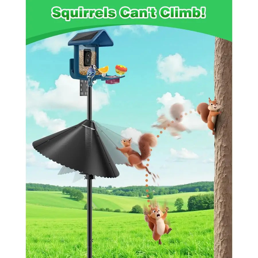 Heavy Duty Squirrel Baffle for Bird Feeder Pole