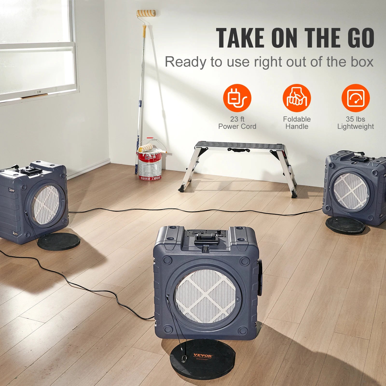 Air Scrubber with 3-Stage Filtration