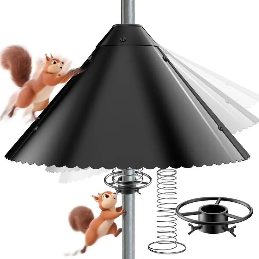 Heavy Duty Squirrel Baffle for Bird Feeder Pole