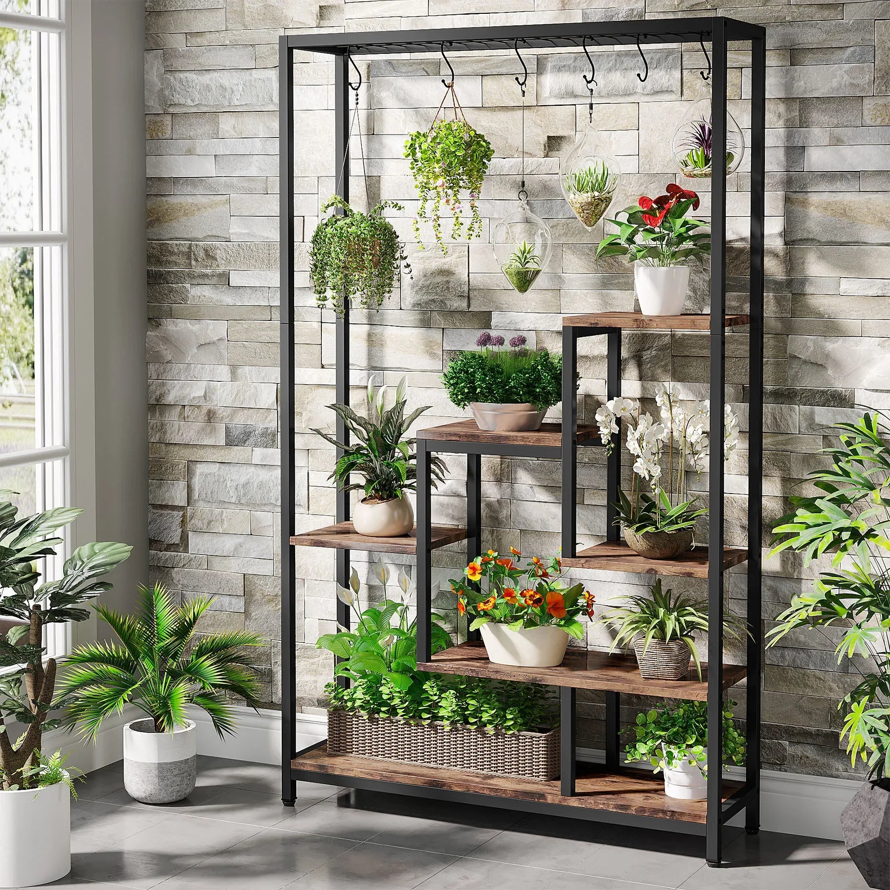 Tribesigns 70.9 inch, 5 Tiers Indoor Plant Stand