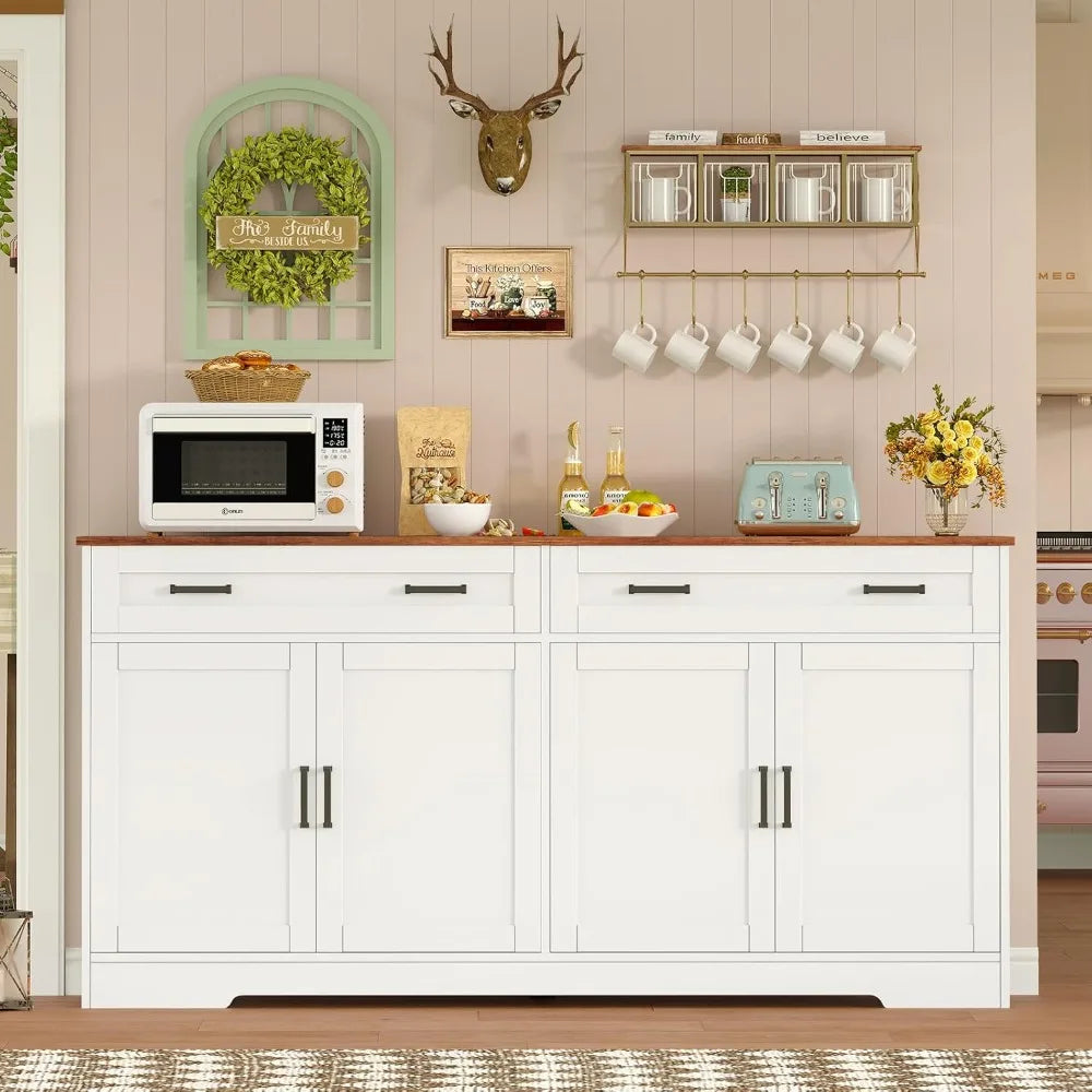 Buffet Cabinet with Storage and Drawers, Buffet Cabinet with