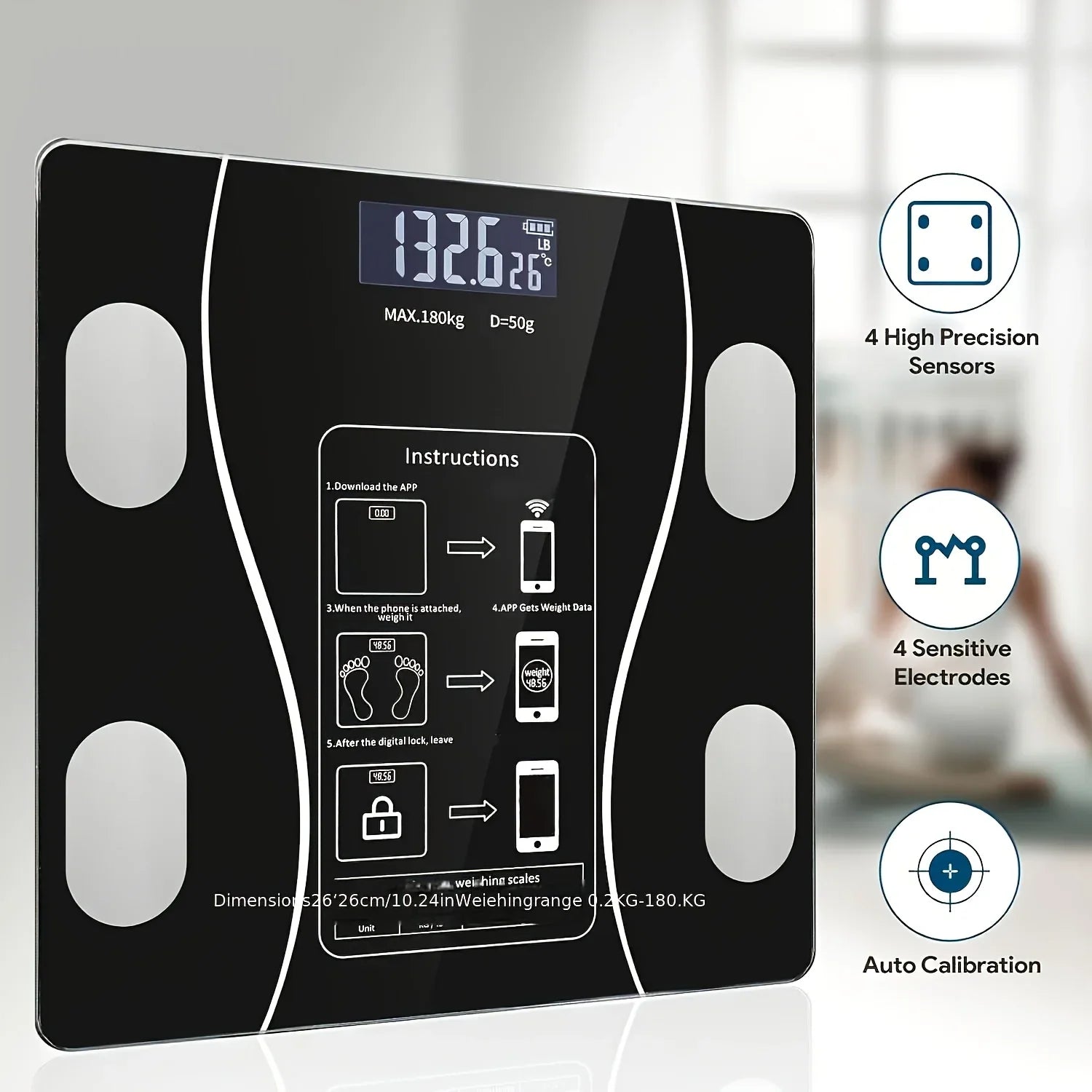 Intelligent Digital Body Scale With  Screen