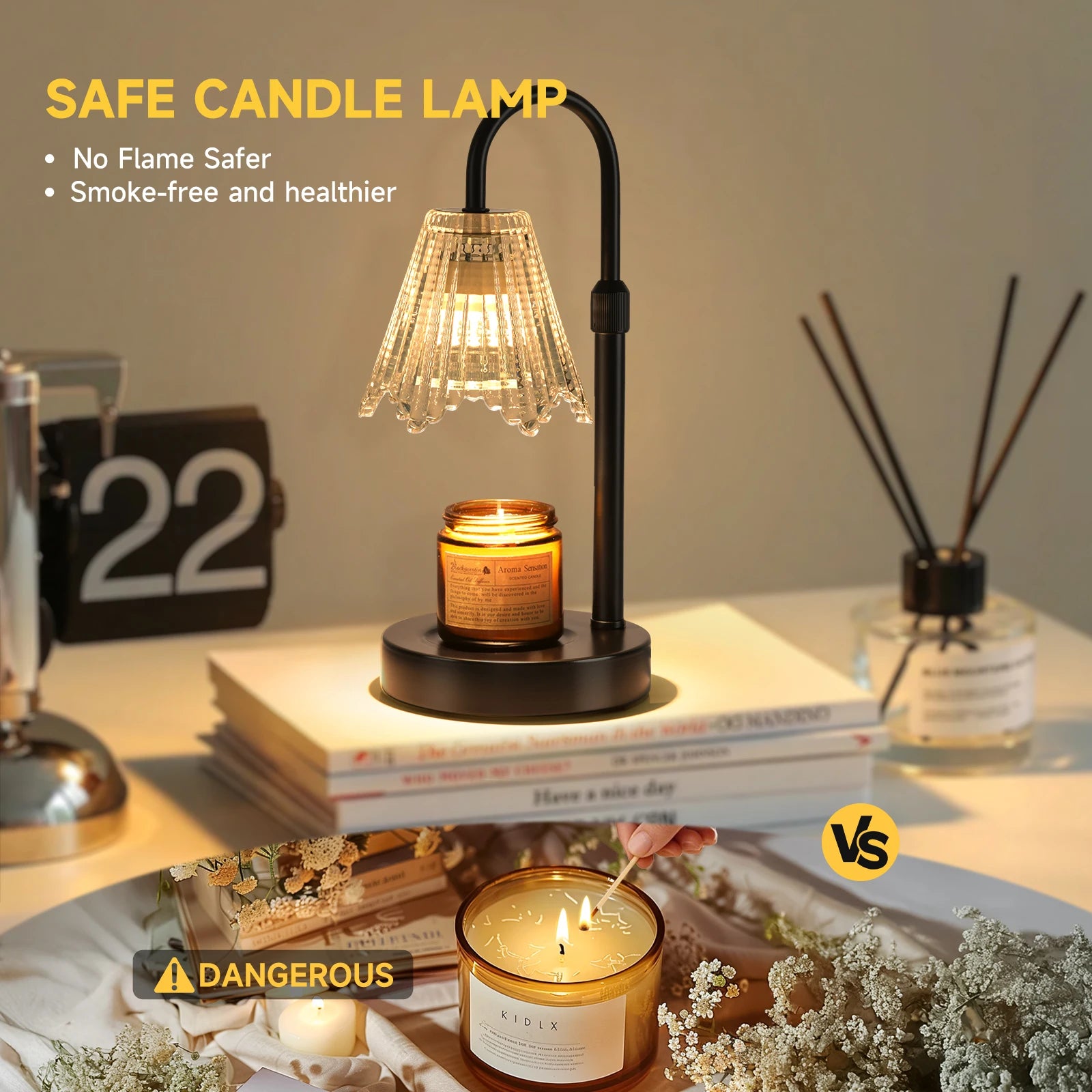 Retro Candle Heating Lamp