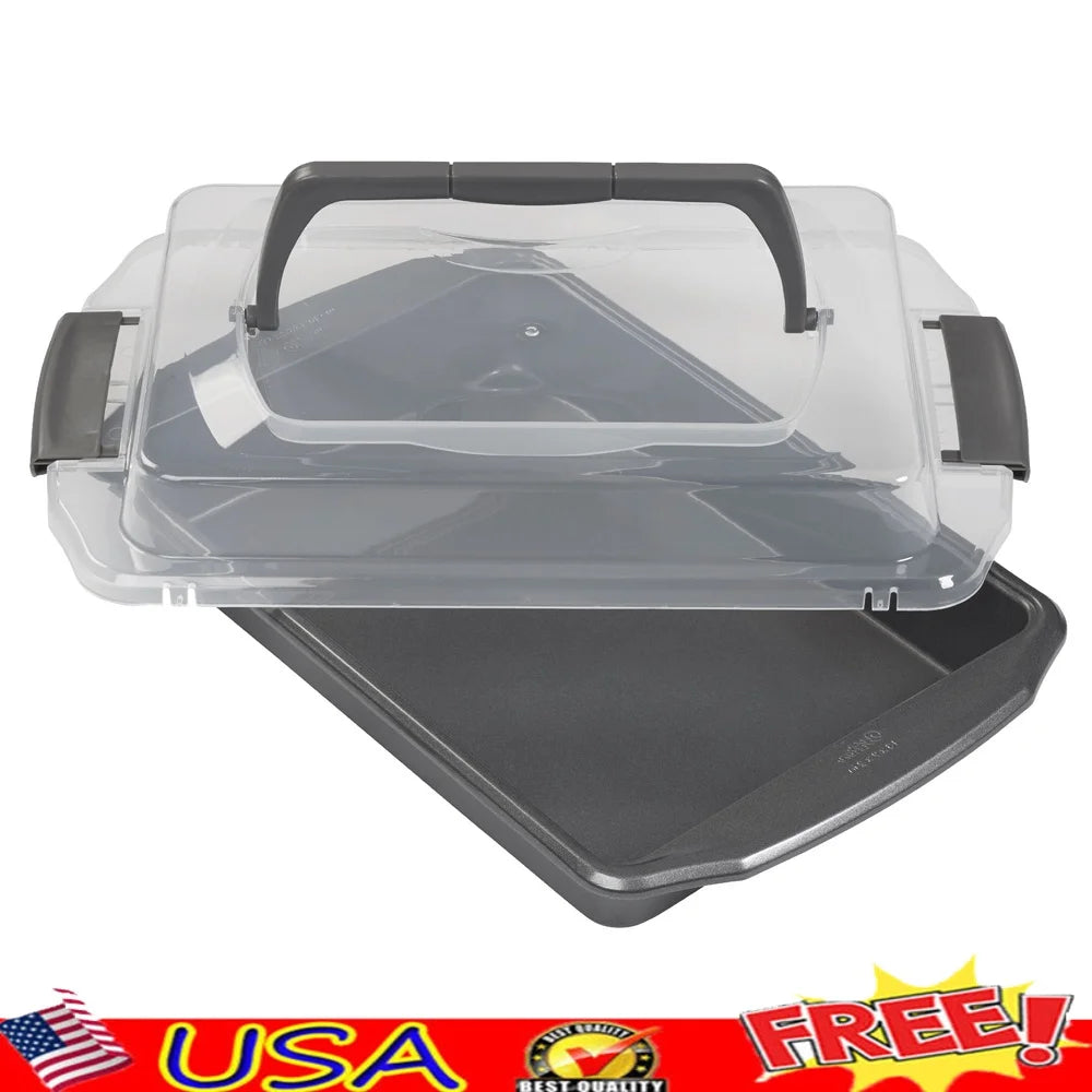 Non-Stick 9X13 inch Cake Pan with Lid