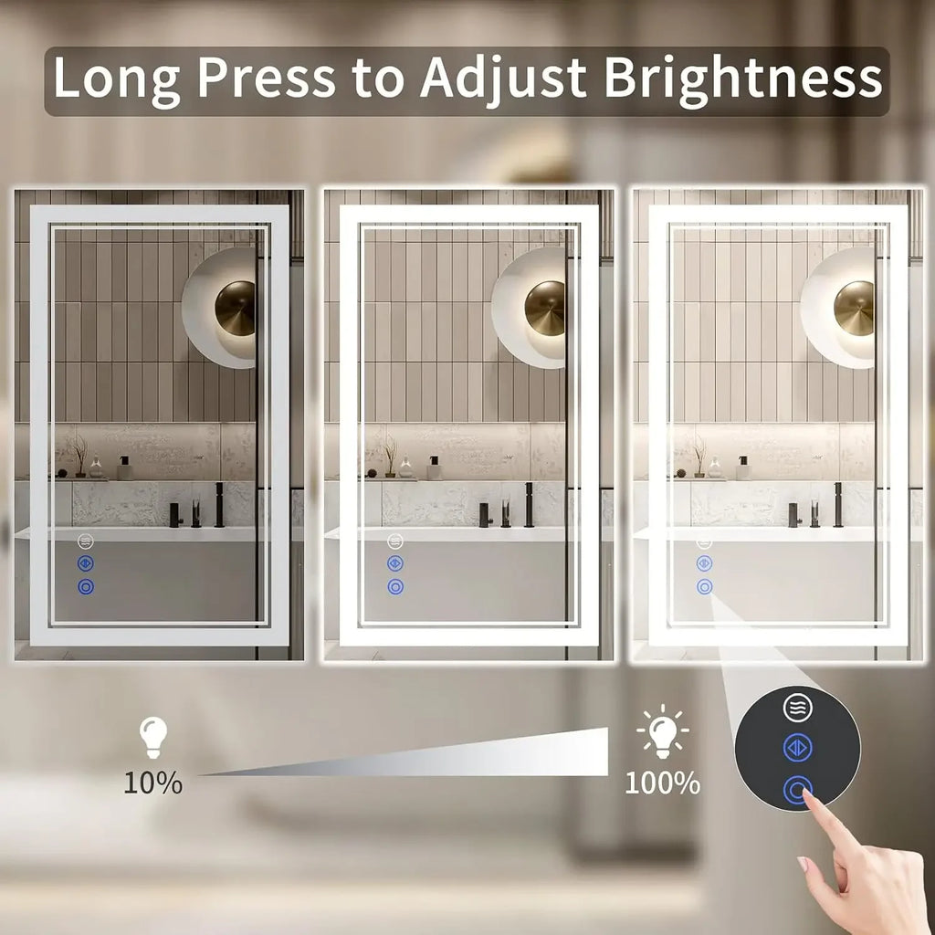 24"x32" LED Bathroom Mirror with Lights