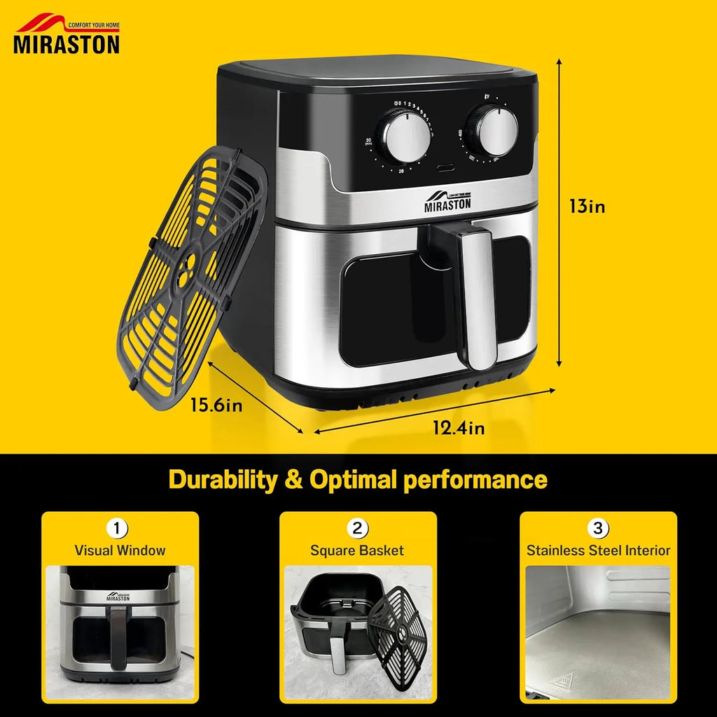 8.5QT Air Fryer, Stainless Steel