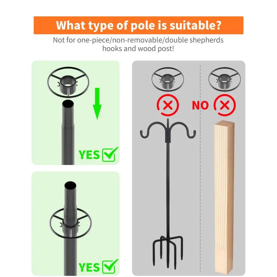 Heavy Duty Squirrel Baffle for Bird Feeder Pole