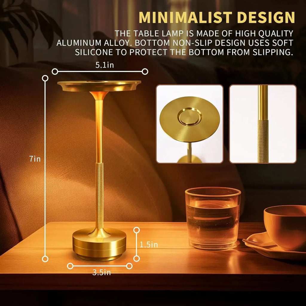 2PCS Rechargeable Wireless Table Lamp