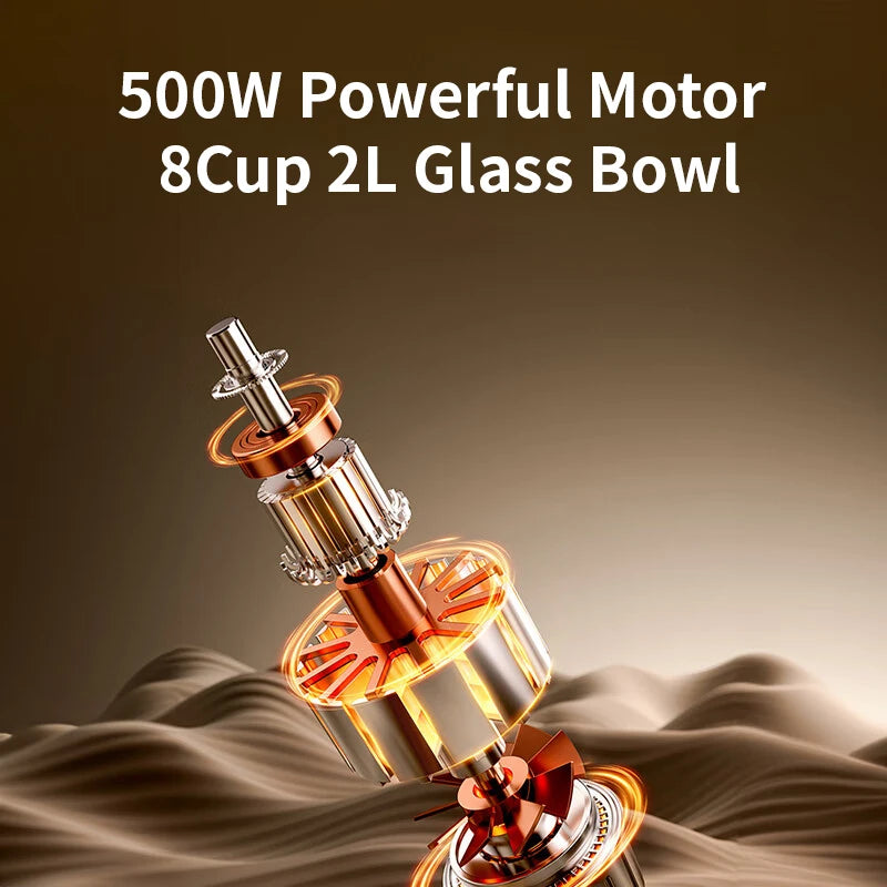 Food Processor, 350W Powerful Meat Grinder,