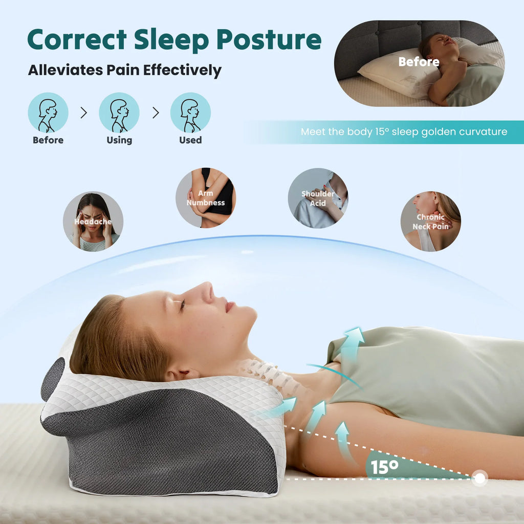 Ergonomic Cervical Neck Pillow