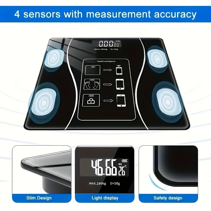 Intelligent Digital Body Scale With  Screen