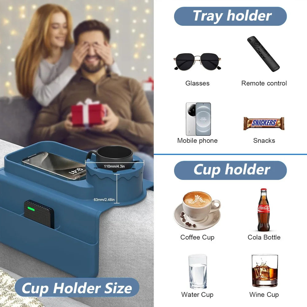 Silicone Arm Tray with Side Pocket