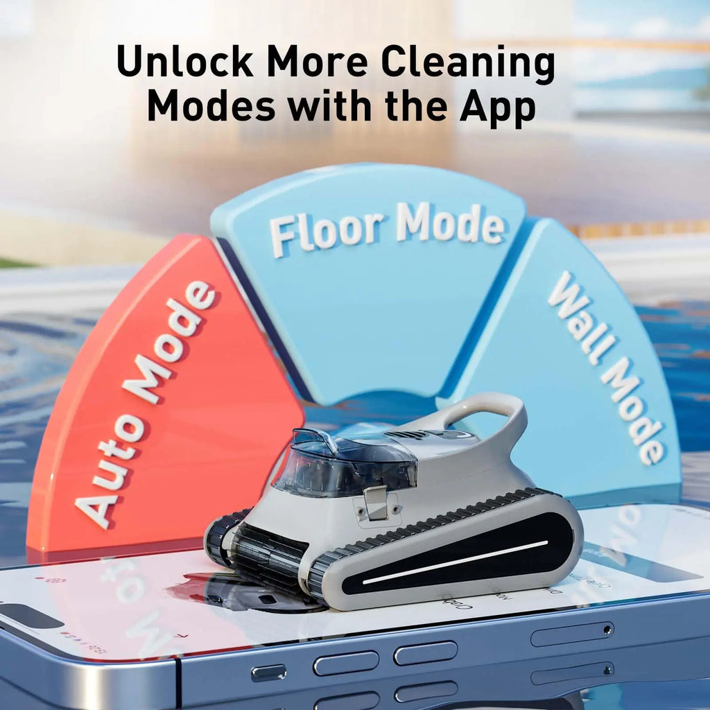(2025 New) Seauto Crab Pro Cordless Robotic Cleaner, for Inground Pools up to 2000 Sq.ft