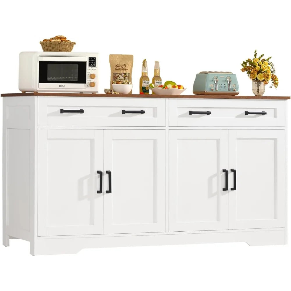 Buffet Cabinet with Storage and Drawers, Buffet Cabinet with