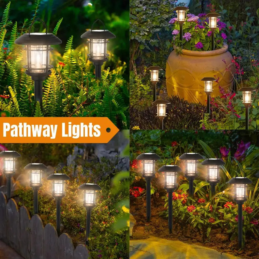 6 Pack Solar Dual Use Outdoor Path Lights