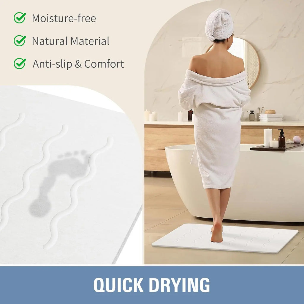 32x20 Diatomite Stone Bath Mat